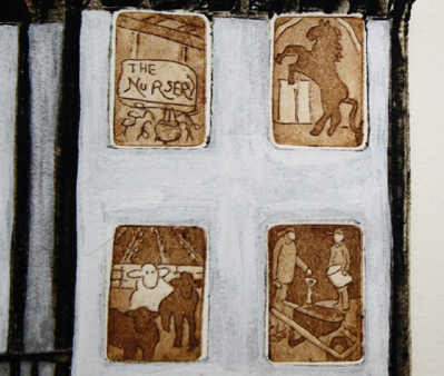 Close-up of Ode to Sisters of St. Ann and Providence House